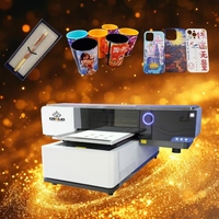 Petit traceur imprimante uv 6090 jet d'encre machine d'impression UV à plat pour bouteille acrylique céramique tôle coque de téléphone