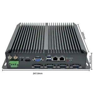 Мини-ПК RS485 Com GPIO порт 11-го поколения i7-1165G7 i5-1135G7 промышленный настольный компьютер с 9 ~ 36 В постоянного тока