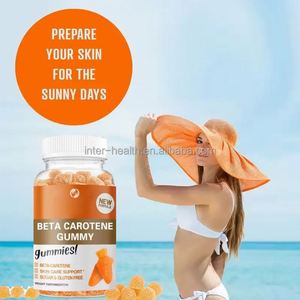 Complément alimentaire en gommes Solilan Private Label Vegan <span class=keywords><strong>Beta</strong></span>-Carotène Lutéine pour éclaircir la peau et prendre soin des yeux, gommes à la bêta-carotène - Product Image 2