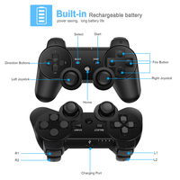 Manette de jeu PS3 pour PS3/PC/Android, manette sans fil à 6 axes avec vibration, joystick avec câble de charge de batterie pour console PS3
