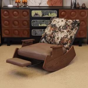 Sillón Reclinable Moderno de Mediados de Siglo, Silla de Descanso Tapizada, Sofá Individual para Sala de Estar o Balcón - Product Image 4