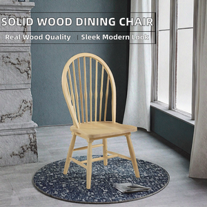 Wholesale Classic Wooden Windsor Dining <b>Chair</b> | Solid Wood <b>Spindle</b> Back Farmhouse <b>Chair</b> Indian Supplier - Product Image 2