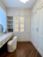Armoires à portes battantes en MDF de style européen et américain, écologiques, grande capacité, design antique, pour chambres et villas, ameublement de maison