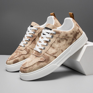 Chaussures en toile pour hommes, baskets décontractées de printemps pour hommes, chaussures de sport à semelle épaisse, style tendance, chaussures en denim décontractées - Product Image 5
