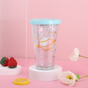 OEM ODM <b>Plastic</b> Tumbler Custom Logo Wholesale Cup Double Wall <b>Straw</b> Tumbler Custom Size Color <b>Drinking</b> Cup - Product Image 1