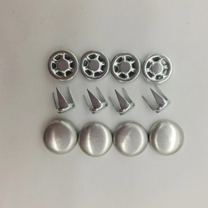 Boutons <span class=keywords><strong>à</strong></span> <span class=keywords><strong>pression</strong></span> ronds en argent avec capuchon bombé pour couture, DWDP-BT01, 13/15/17/20/21/22/24 mm, boutons pour casquette de baseball - Product Image 6