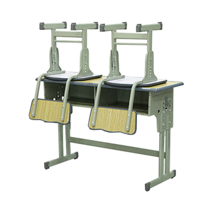 Mobilier d'école primaire <span class=keywords><strong>Double</strong></span> siège réglable en hauteur enfants bureau d'école et ensemble de chaises - Product Image 2