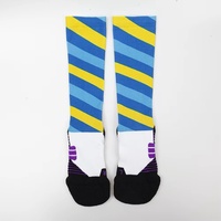 Chaussettes de sport imprimées personnalisées avec coussinets de compression pour l'arche du pied, respirantes et absorbant l'humidité