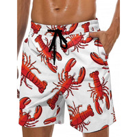 Shorts de bain pour hommes, logo personnalisé, imprimé léopard, été, taille élastique, séchage rapide, imperméables, décontractés, en nylon et polyester, pour la plage