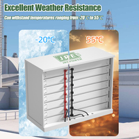 Armoire de stockage d'énergie 200 kWh LiFePO4 720 V haute tension à refroidissement par air forcé, protection IP65, 8000 cycles, suppression d'incendie intégrée