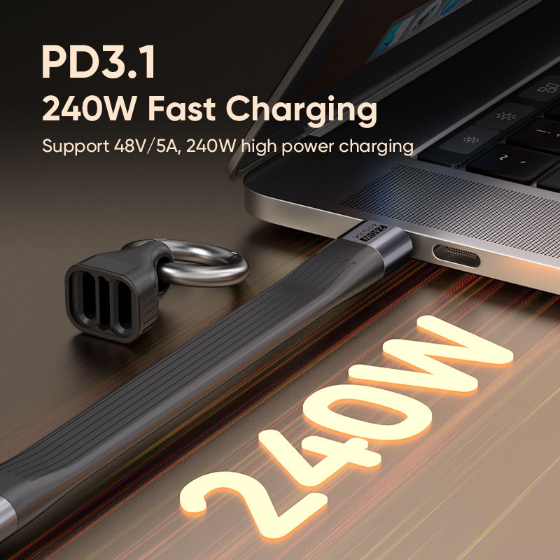 Pure Usb USB 4.0 Gen 3 240W Fast Charging 13CM TPE U4 40Gbps 4K60Hz Shielding ...