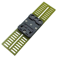 Plaque adaptatrice rail DIN 35 mm, pince de fixation rapide et facile, crochet à ressort, panneau isolant en plastique noir, OEM