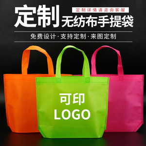 Nonwoven Tote <b>Bags</b> <b>Small</b> Medium Large Heat Transfer Printing Customizable General Packaging Gift Advertising Use - Product Image 3