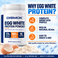 Poudre de protéines d'albumine d'œuf 300g, faible teneur en sodium, profil complet d'acides aminés, BCAA naturel, nutrition sportive, fournisseur OEM ODM