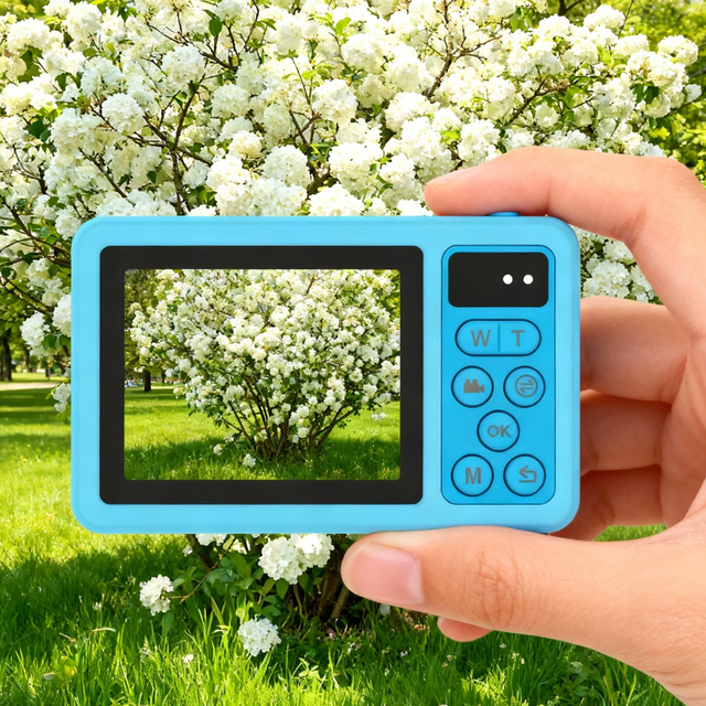 Portable Underwater Waterproof Small Digital Camera with IPS Dual Screen and Flash 3-meter Bare Body Waterproof Outdoor Camera