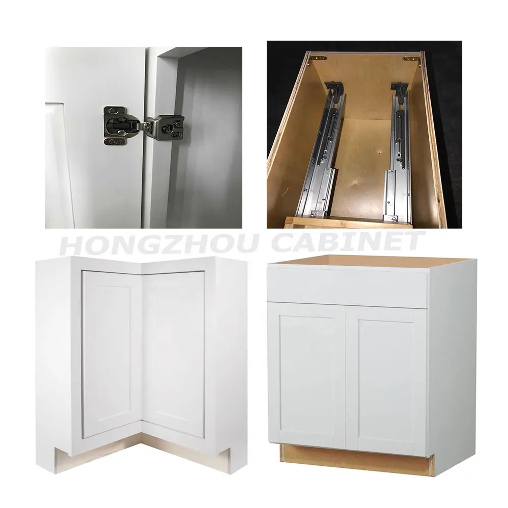 Wholesale White Shaker Style Kitchen Cabinets Birch Solid Wood Kitchen Cabinetry From Vietnam Factory