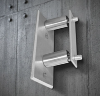 Raccord de tuyauterie de pressage poli de haute qualité, installation facile, SS304 316, design moderne pour balcon et escalier, résistant à la rouille