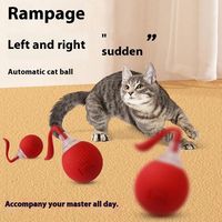 Balle de jouet interactive pour chat Super Drive Cat Rolling Balls Capteur activé par le mouvement Pet Kitten Teaser Jeu Jouets à piles
