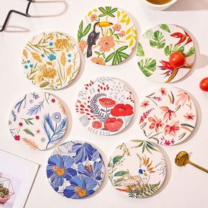 Sous-verre en céramique promotionnel personnalisable, sous-verre rond pour boissons - Product Image 2