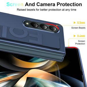 Étui PC à découpe précise anti-empreintes digitales pour Samsung Galaxy <span class=keywords><strong>Z</strong></span> <span class=keywords><strong>Fold</strong></span> <span class=keywords><strong>4</strong></span> 5G <span class=keywords><strong>Coque</strong></span> Anti-poussière pliable pour Samsung ZFold4 - Product Image 3