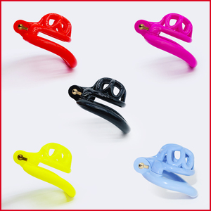 FRRK-Dispositivo de castidad para hombres, jaula de pene de castidad 3D ligera con 4 anillos, Kit brillante BDSM, Juguetes sexuales para hombres - Product Image 2