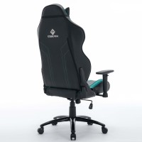 Chaise de bureau en cuir PVC, inclinable à 180 degrés, pivotante, haut de gamme, pour jeux vidéo