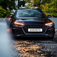 Face avant de voiture pour Audi A4 B9 2020-2021, mise à niveau au style RS4, comprenant le pare-chocs avant avec calandre