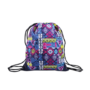 Bolsas con cordón para gimnasio Poliéster Durable Logotipo personalizado Nylon Liso Bolsa de gimnasio Mochila deportiva impermeable con cordón - Product Image 1