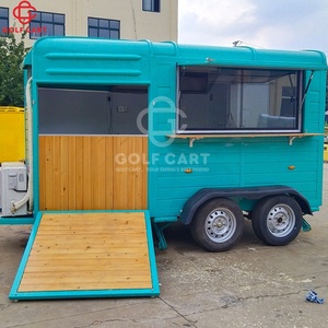 Precio barato Street Mobile Mini Ice Cream Pizza Fast Food <span class=keywords><strong>Van</strong></span> Cart on Wheels Small Food Truck Trailer Horse Trailer para la venta EE. UU. - Product Image 5