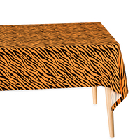 Nappe imprimée rectangulaire en PLA personnalisée à imprimé léopard, nappe décorative pour événements de fête à domicile, nappe imperméable et résistante à l'huile