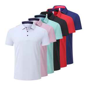 Polos ajustados de tela ligera para hombre, ropa para correr, ajuste de golf, servicio OEM - Product Image 4