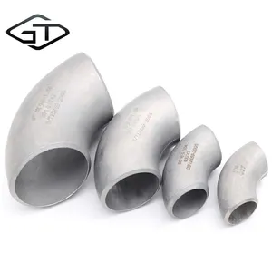 1 2.5 3 4 Inch Sus 316 304 Stainless Steel 45/90/180 Degree Welded Pipe Seamless Elbow Butt Weld Pipe Fittings For Petroleum