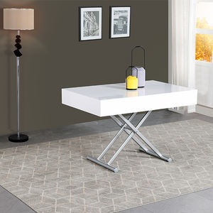 <span class=keywords><strong>Table</strong></span> à manger extensible et réglable en hauteur, <span class=keywords><strong>blanc</strong></span> brillant, gain de place, pour appartement - Product Image 4