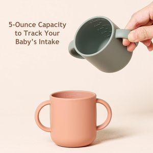 Gobelet d'apprentissage en silicone pour bébés, 2 poignées, gobelet d'apprentissage pour tout-petits, poignées faciles à saisir, gobelet pour bébés de 6 mois et plus, 150 ml - Product Image 5