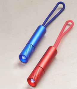 Keychain nhôm khuyến mãi New Mini <span class=keywords><strong>Loop</strong></span> khuyến mại <span class=keywords><strong>Led</strong></span> đèn pin Torch ánh sáng với với silicon Dây đeo - Product Image 5