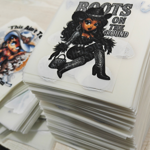 Transferts DTF personnalisés Black <span class=keywords><strong>Betty</strong></span> Boop, transfert thermique à repasser, impression DTF, prêt à presser, autocollants pour t-shirts - Product Image 3