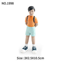 Service OEM ODM, figurines miniatures en PVC de 2 à 5 pouces, décoration de table, jouet, figurine humaine miniature en plastique