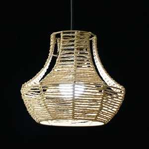 Abat-jour en forme de cloche de style chinois, jaune et noir, en papier écologique, pour l'éclairage des restaurants, hôtels et salons de thé - Product Image 3