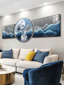 Hiện đại ánh sáng sang trọng triptych tường nghệ thuật phòng khách sơn trang trí tốt ý nghĩa cao cấp mới sofa nền tường treo - Product Image 5