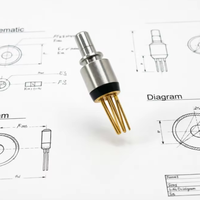 Penerima Optik 100G 1310nm LC ROSA Paket Logam Ringkas Detektor Diferensial untuk Komunikasi Data