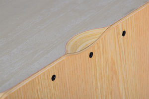 Caja de percusión de madera con cuerdas ajustables internas, caja de tambor de cajón de color natural de China, venta al por mayor - Product Image 2