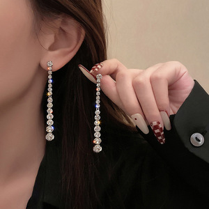 Geometric Round Drop Earrings for Women <b>French</b> Style Daily Wear Ear Accessories - Product Image 1