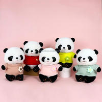 Peluche Panda Mignonne Leehom avec Couverture Amovible et Tenue Personnalisable – Broderie Logo sur Mesure – Vente en Gros pour Enfants