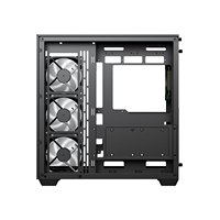 ATX Full Tower Casing komputer game PC dengan tiga sisi Tempered Glass stok tersedia Casing PC