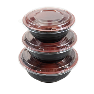 Bol en PP en gros OEM, bol à ramen <span class=keywords><strong>japonais</strong></span>, qualité alimentaire, micro-ondable, bols jetables avec couvercles - Product Image 6