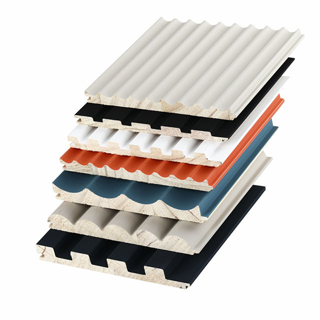 3D Decor Home Interior MDF Wall Panels Mdf Wainscot Fluted Panels for Walls