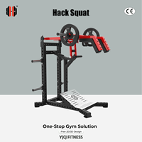 Machine à Squat Hack à Charge Libre avec Plateforme Inclinée pour les Pieds, Construction en Acier Robuste, Équipement Commercial de Musculation des Jambes pour Salle de Sport