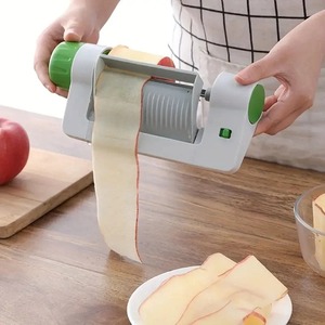 Cortadores Manuales de Verduras y Frutas, Pelador Multifuncional de Seguridad con Lámina Redonda, Pelador y Descorazonador de Patatas y Manzanas, Accesorios de Cocina - Product Image 3