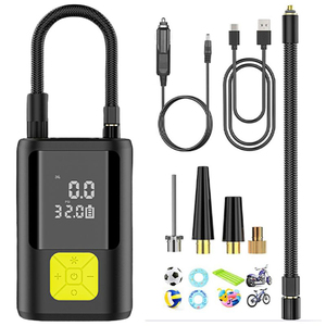 Compresseur d'air portable sans fil 150 PSI pour pneus de <span class=keywords><strong>voiture</strong></span>, SUV, fourgonnette, moto avec plusieurs embouts - Product Image 1