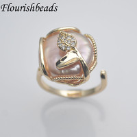 Offre Spéciale fleur forme plaqué or couleur cercle ouvert bague d'éternité pour femmes hommes bijoux anniversaire mariage Festival fête cadeaux